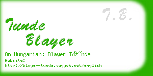 tunde blayer business card